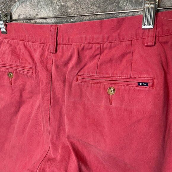 Polo Ralph Lauren Men Classic Preppy Coral Mid Rise Flat Front Chino Short 33* - Picture 4 of 10